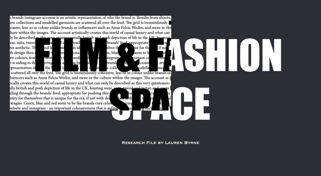 Film research - Lauren Byrne